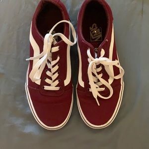 Brand new old school Burgundy vans